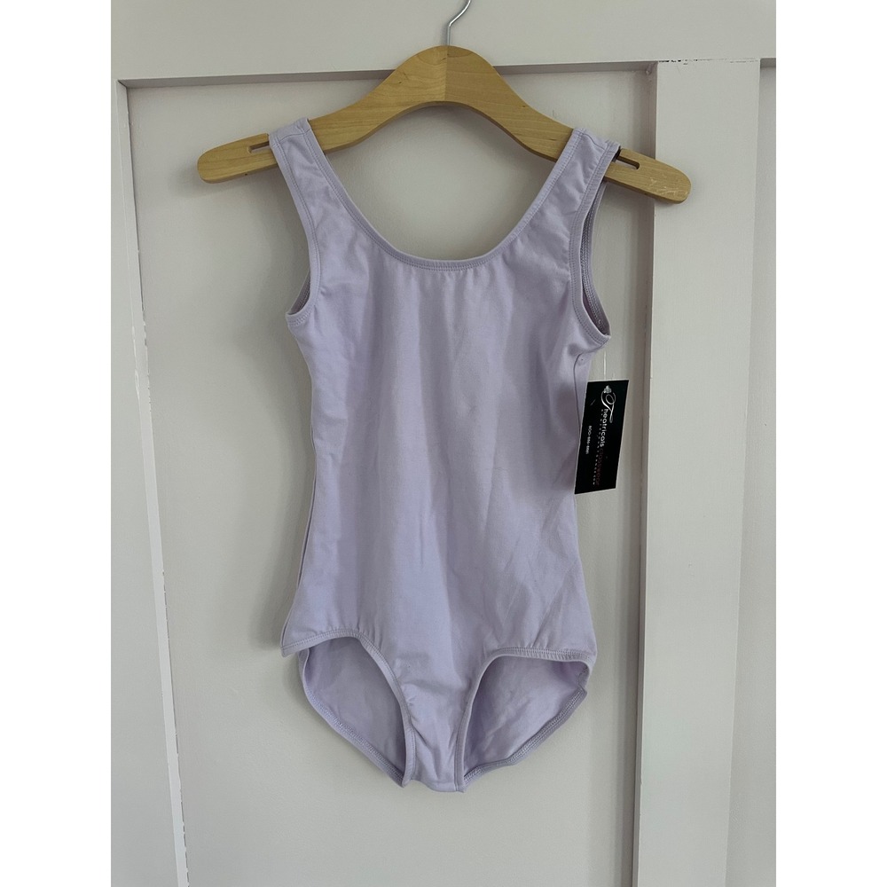 Theatricals Lavender Cotton Blend Sleeveless Dance Leotard Women Size Medium NWT